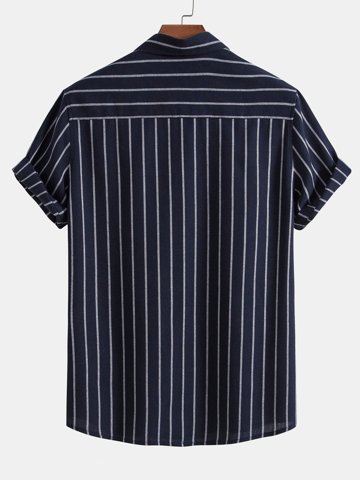 Men's linen shirt and pants set, breathable summer two-piece outfit in navy, white and black