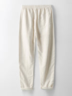 Men's linen shirt and pants set, breathable summer two-piece outfit in navy, white and black