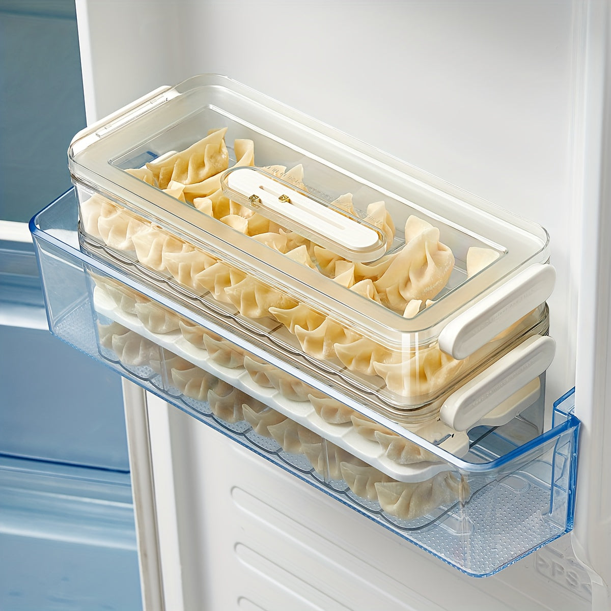 Refrigerator storage box food-safe PET container single and double layer