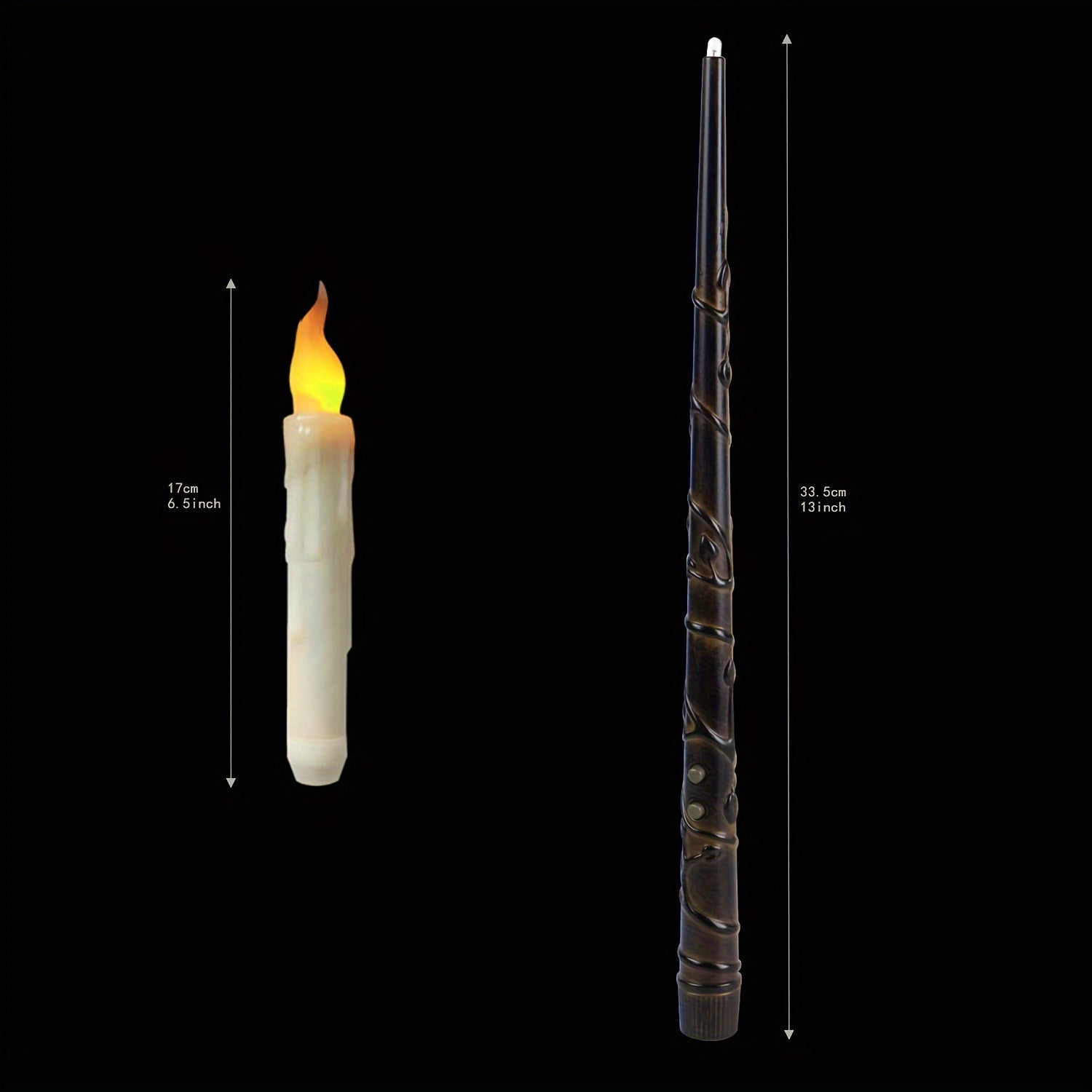 Flameless LED floating candles 12 pack with magic wand remote control for Christmas and Halloween decor