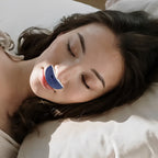 Portable sleep apnea device light green compact silent CPAP aid rechargeable
