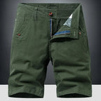 Men's chino shorts relaxed fit lightweight summer, available in gray, khaki, green, blue and black