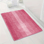 Chenille bath mat non-slip quick-dry for bathroom and entrance