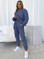 Women 2 piece lounge set relaxed fit casual matching home wear