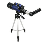Beginner refractor telescope 70mm aperture with aluminum tripod and accessories