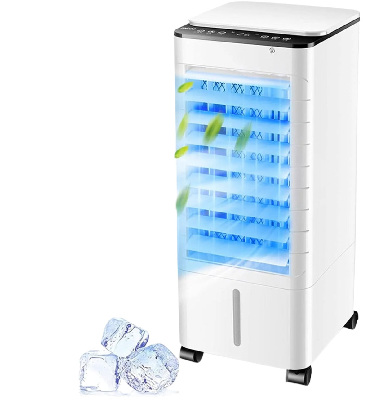 Portable air cooler 3-in-1 cooling humidifying purifying, no installation, with wheels