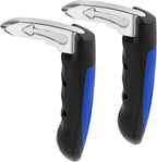 Car assist handle 2-pack with seatbelt cutter and window breaker, 181kg support
