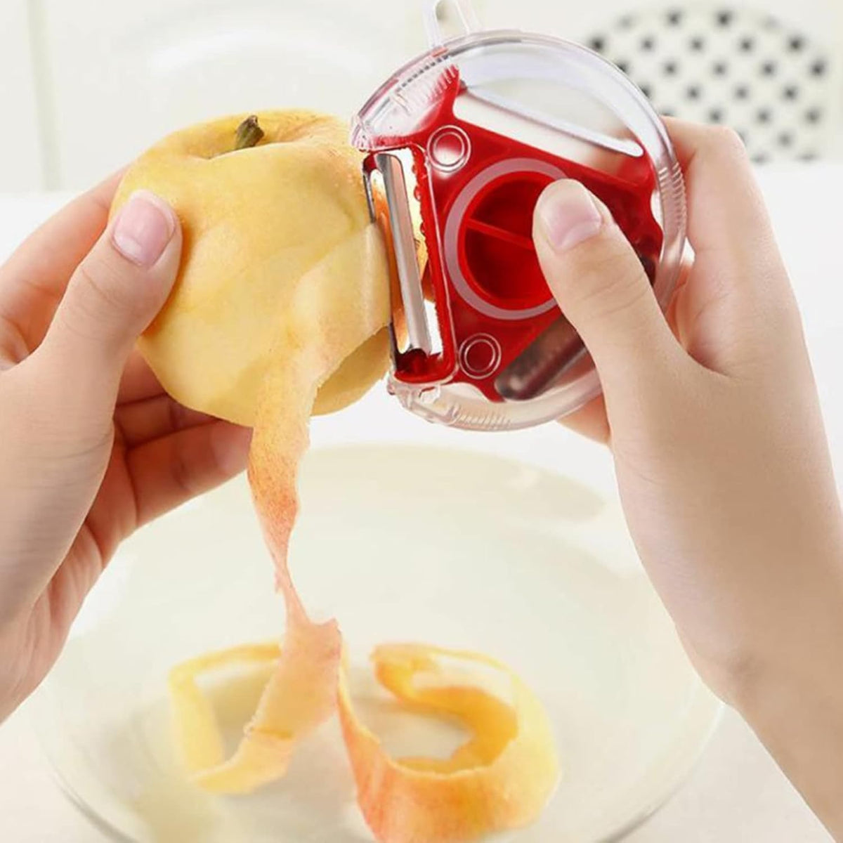 3-in-1 vegetable peeler shredder slicer with stainless steel blade and ergonomic non-slip handle