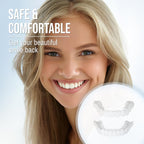 Clip-on veneers upper and lower set snap-on smile cover for stained or crooked teeth