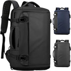 Waterproof 15" laptop backpack with 270° side opening and USB-C charging port