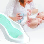 Baby bath chair foldable infant bath seat, safe and supportive for newborns
