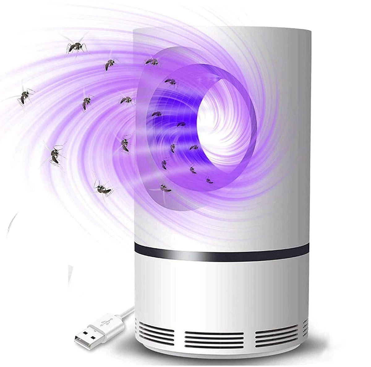 UV mosquito trap 365nm LED indoor outdoor silent fly catcher suction fan