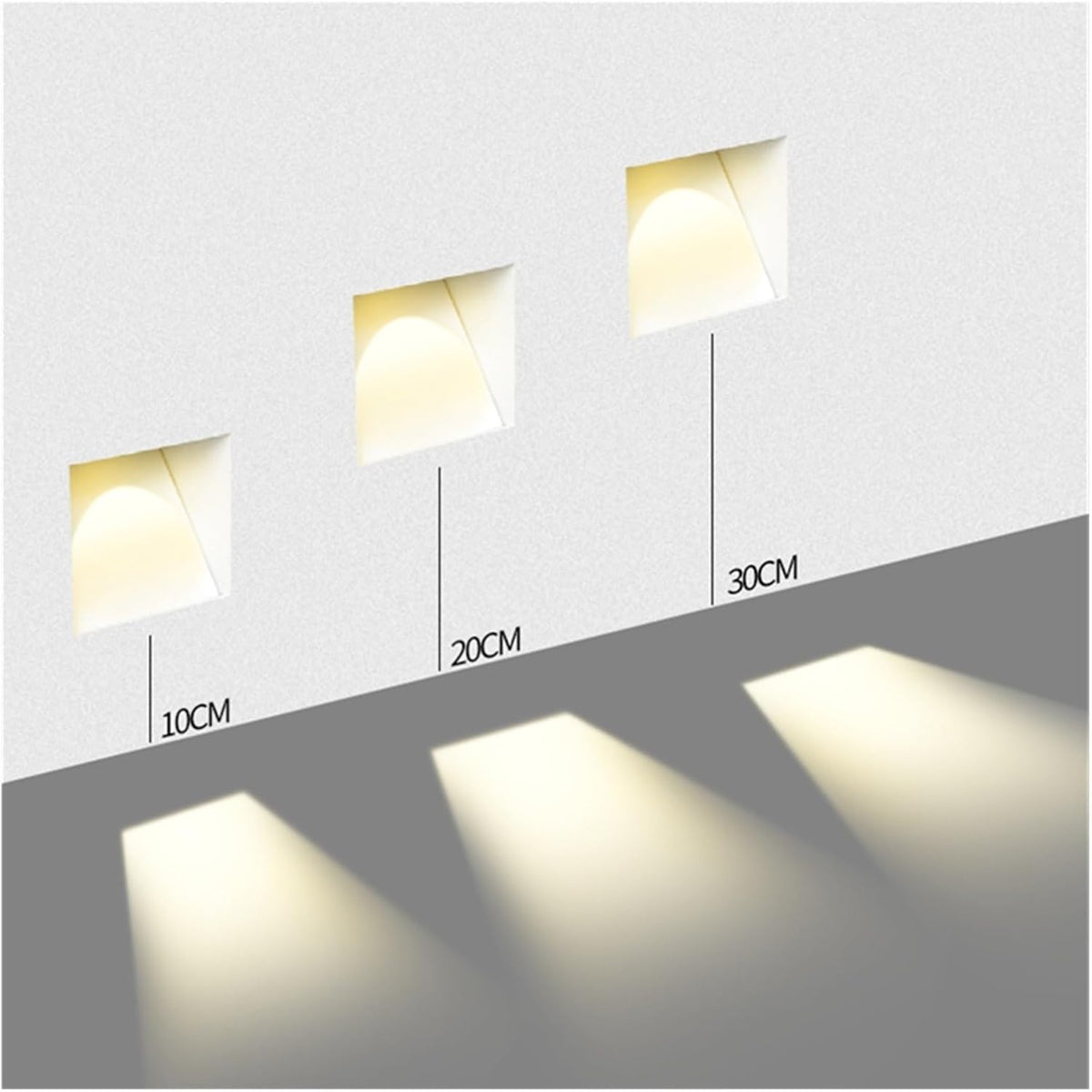 LED wall sconce nordic stair light stainless steel frameless sensor 1-light