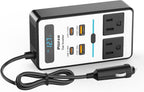 Car Power Inverter 200W DC 12V to 220V AC with USB-C and fast charge ports