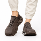 Walking sneakers wide toe box orthopedic flexible sole lace-up, available in 6 colours