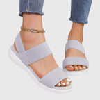 Women orthopedic sandals with arch support and adjustable strap