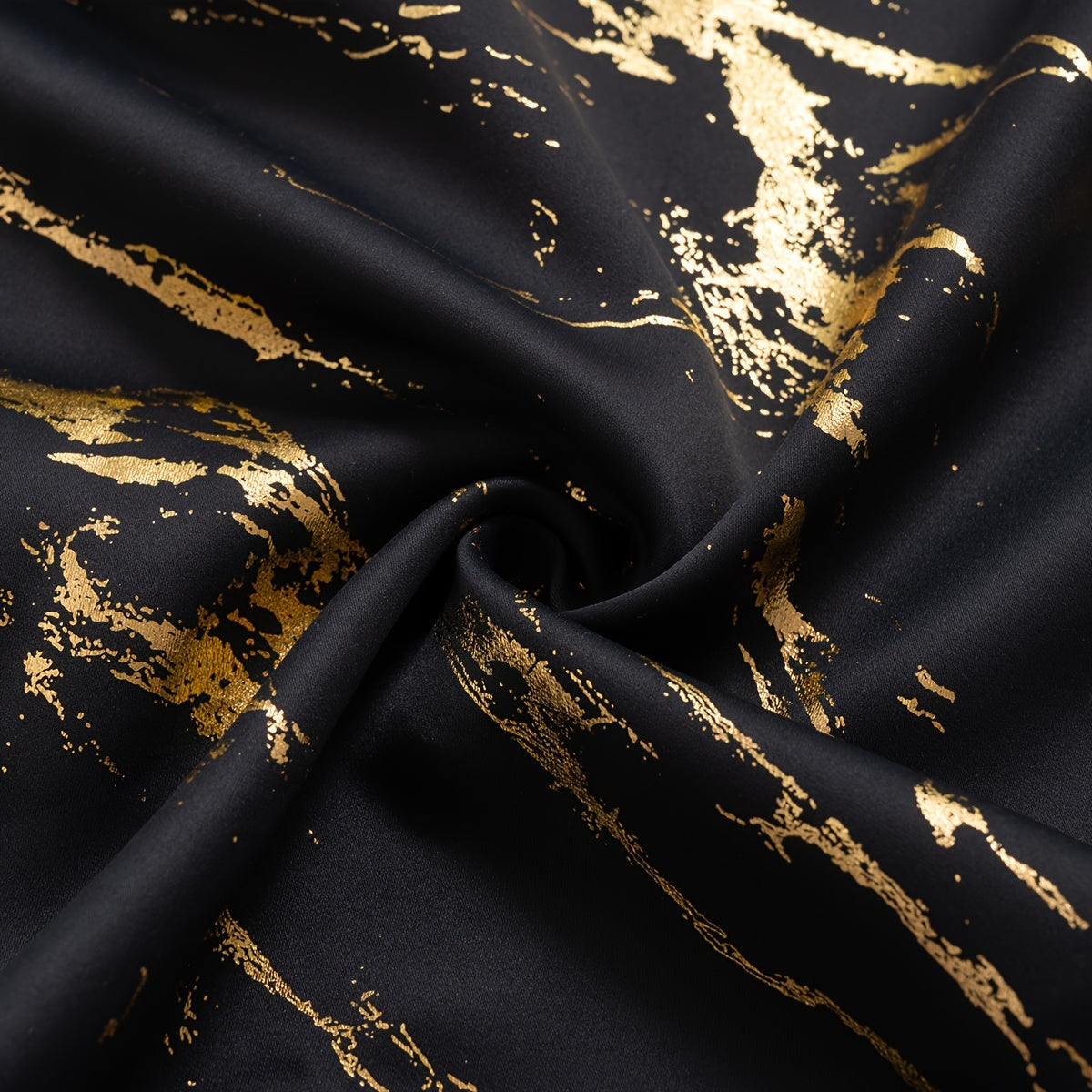 2 piece blackout curtains bronzing marble print ring top for bedroom and living room