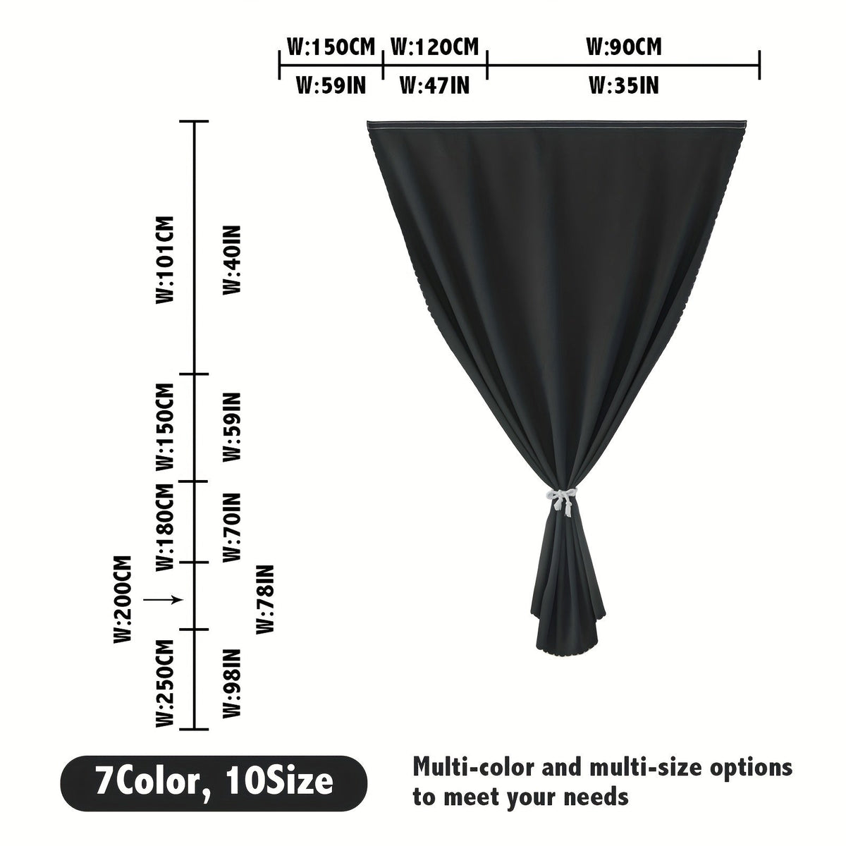 Blackout curtains self-adhesive hook and loop cordless for bedroom and living room