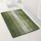 Chenille bath mat non-slip quick-dry for bathroom and entrance