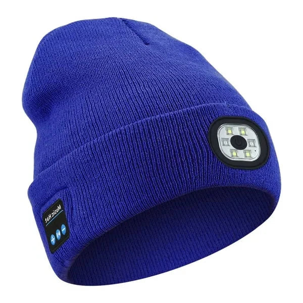 Bluetooth beanie with LED light, 3-in-1 built-in speaker and lighting, unisex