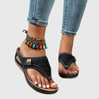 Orthopedic Sandals Women Wedge Sole Arch Support Slip On Comfort