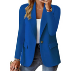 Women long sleeve casual blazer in multiple colours relaxed fit
