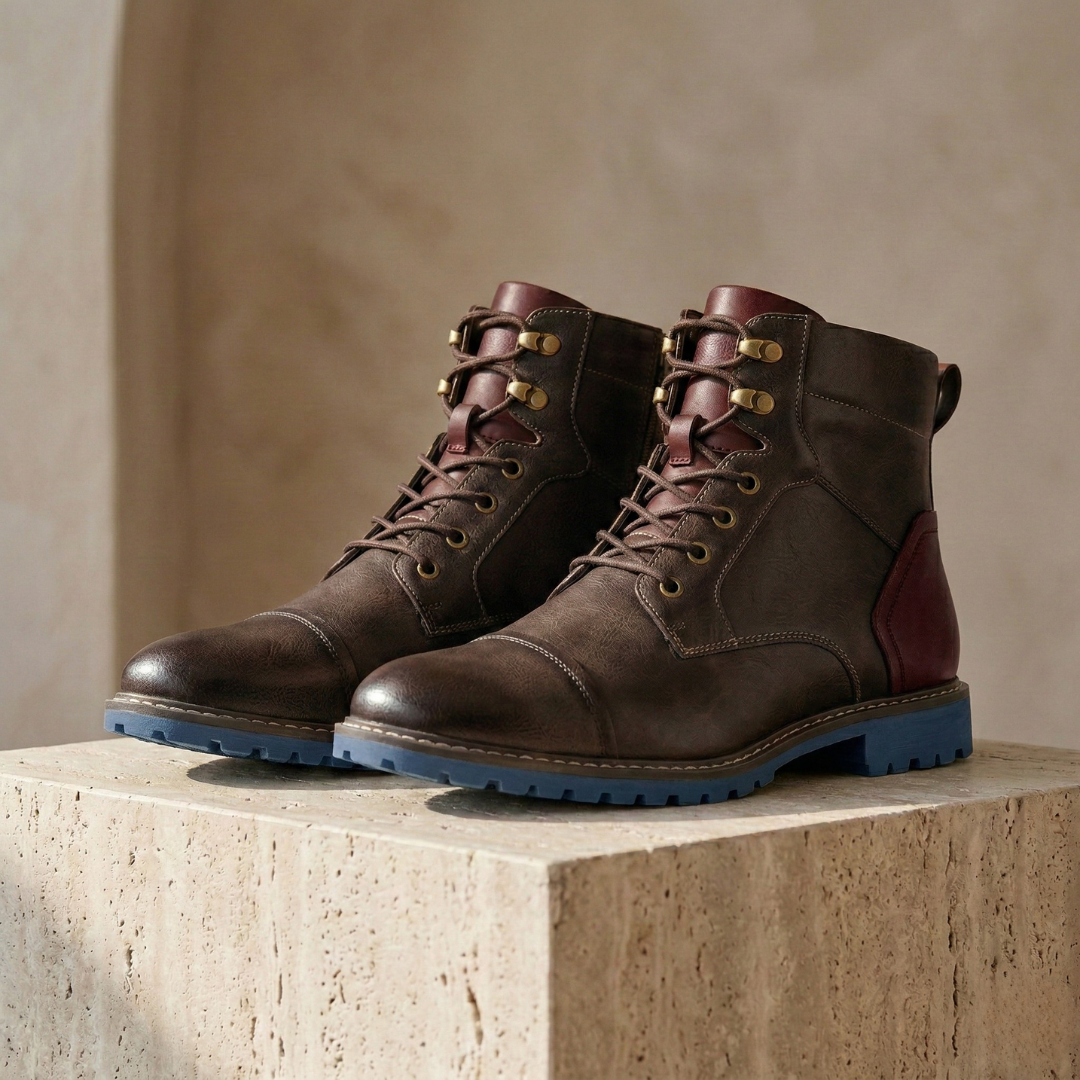 Men's Hiking Boots | Orthopedic Leather, Anti-Slip