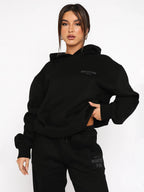 Women's oversized hoodie set with matching jogger pants, casual lounge wear
