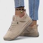 Women supportive comfort sneakers structured cushioned silhouette