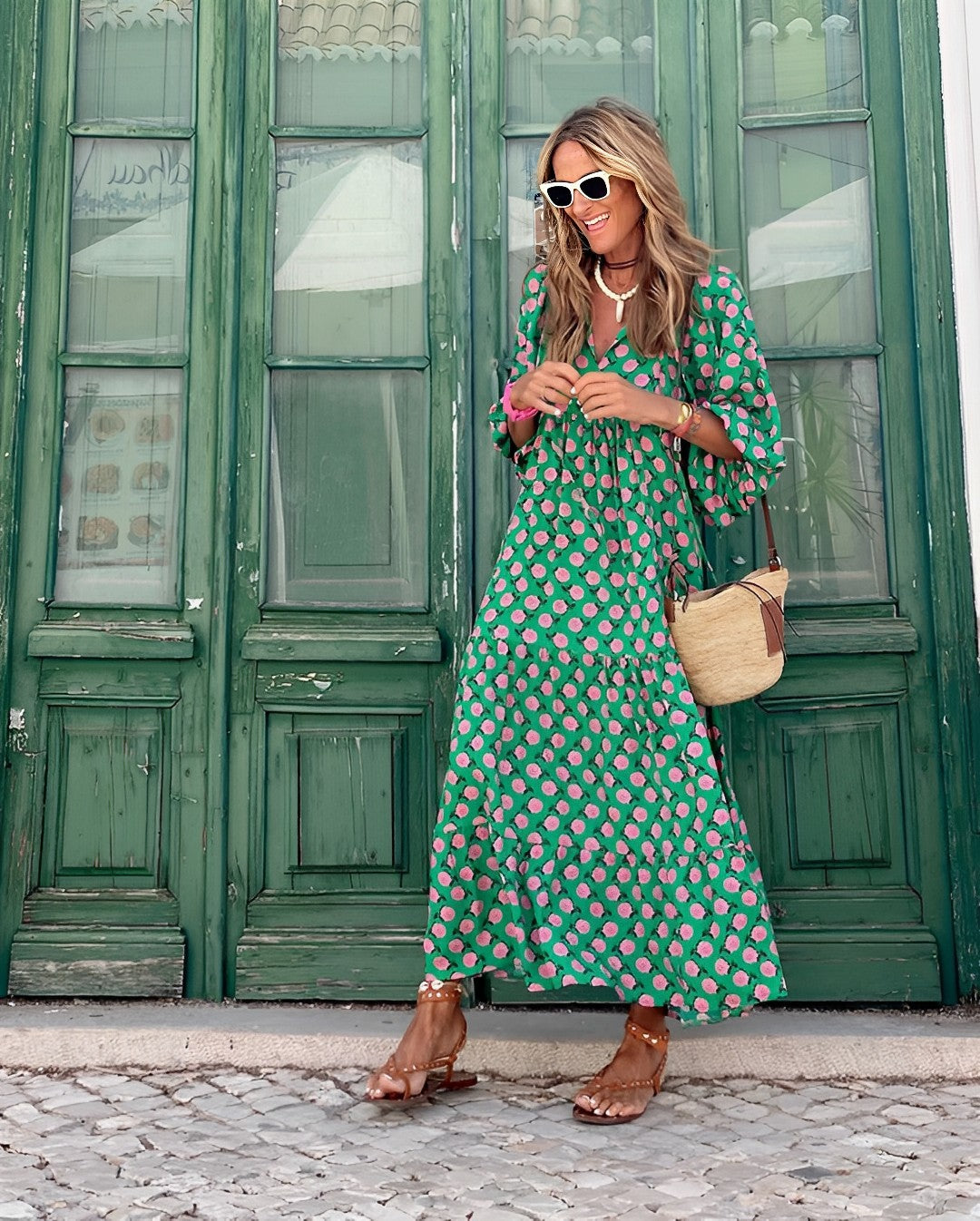 Women's summer dress in floral and ethnic prints, lightweight limited edition S–3XL