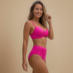 Women Bikini Sets High Waist Ruched Two Piece Swimsuit | Aria