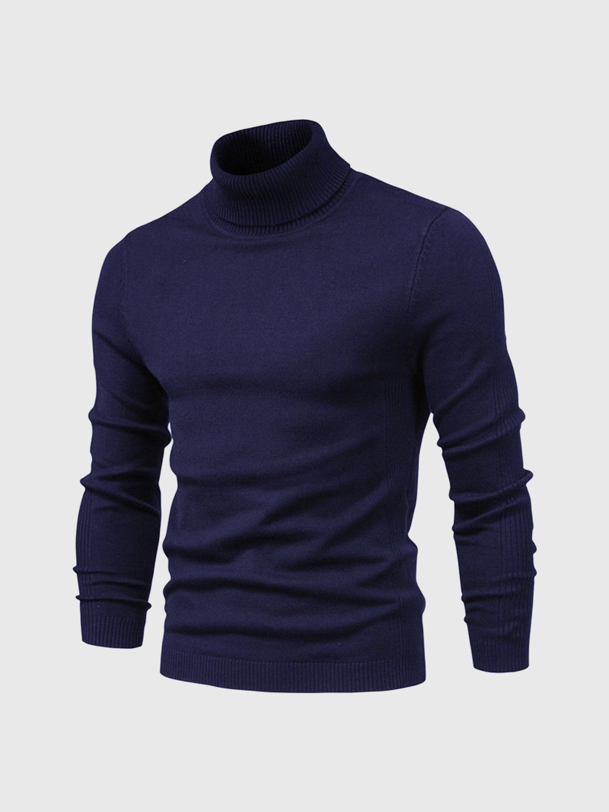 Men's turtleneck sweater slim fit cotton, autumn winter