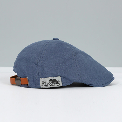 Men's adjustable beret in breathable fabric, unisex classic hat style