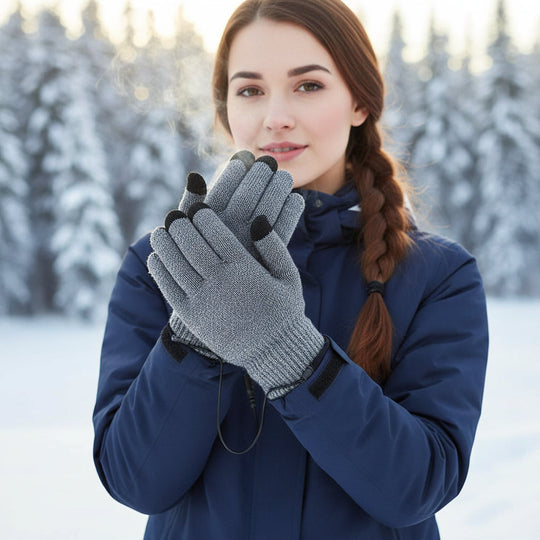 Heated Gloves - USB Rechargeable - Touchscreen & Non-Slip