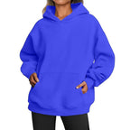 Women lightweight cotton hoodie with sunset graphic print relaxed fit