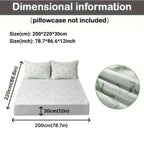 Bamboo mattress protector with cooling 3D air layer and breathable surface