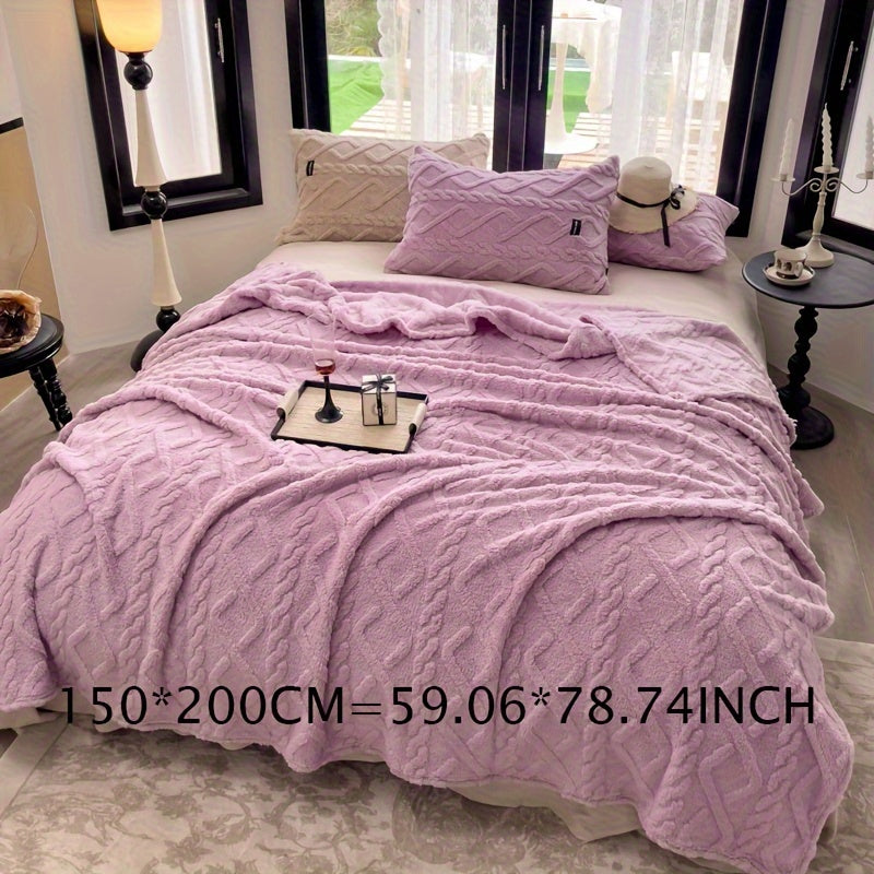 Taffeta blanket all-season lightweight beige polyester single layer soft bedspread