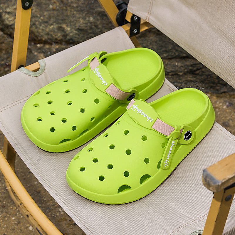 Breathable lightweight clogs with slip-resistant outsole and ergonomic footbed