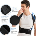 Posture corrector brace adjustable unisex back alignment support S to 2XL