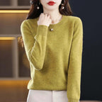 Women knit sweater pullover long sleeve in multiple colours