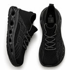 Walking sneakers wide toe box orthopedic flexible sole lace-up, available in 6 colours