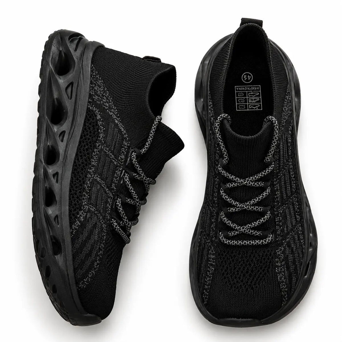 Walking sneakers wide toe box orthopedic flexible sole lace-up, available in 6 colours