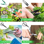 24 Piece Bonsai Tree Care Kit high carbon steel tools with carry bag