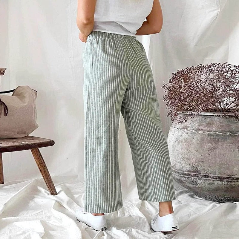 Women Linen Pants Regular Fit | Veda