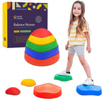 Balance stepping stones kids coordination toy ABS plastic indoor outdoor set of 5