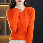 Women knit sweater pullover long sleeve in multiple colours