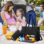 Insulated lunch and laptop bag 2-in-1 leakproof tote for work and travel
