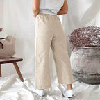 Women Linen Pants Regular Fit | Veda