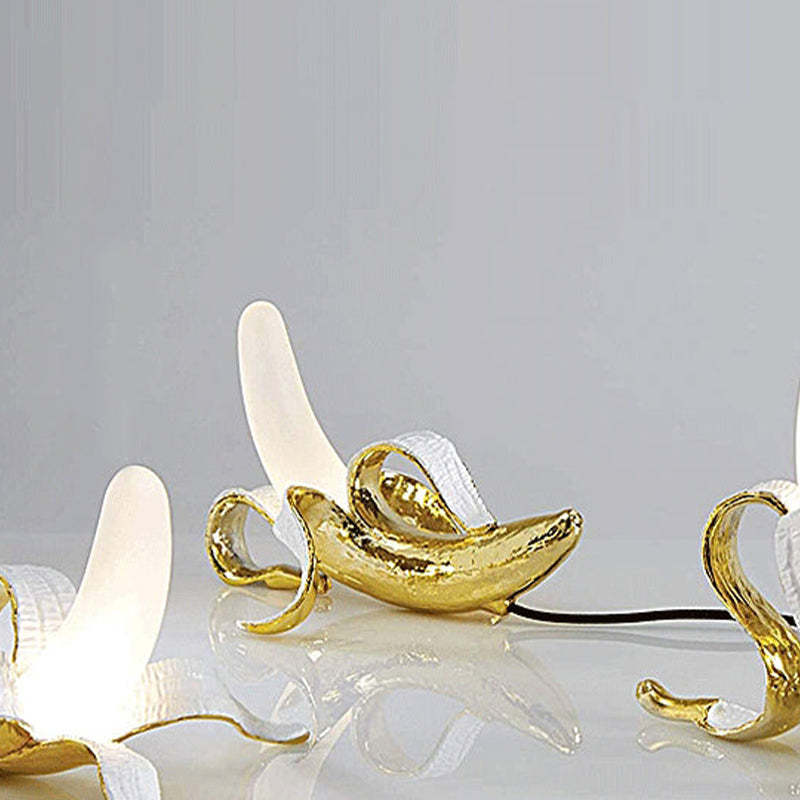 Banana table lamp creative LED resin desk light for bedroom or kids room