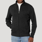 Men zip up spring casual jacket lightweight layering